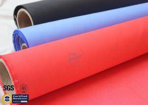 China Acrylic Coated Fiberglass Fire Blanket 490GSM 0.43mm Red Fire Safety Protection wholesale