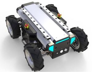 China Rlsdp 1.0 Wireless Control 4wd 50kgs Wheeled Robot Chassis wholesale