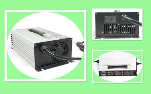 China Silver Or Black 48 Volt 20A Lithium Battery Charger 54.6V Or 58.4V Charging wholesale