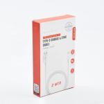 Clear Window Box Packaging / Paper Retail Usb Data Cable Box Packing