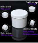 Black Red 250ml 500ml 1000ml Cosmetic ointment Pots PP Cosmetic Jar