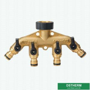 China CW617N Garden Hose Pipe Fittings Union Female Four Ways Connector wholesale
