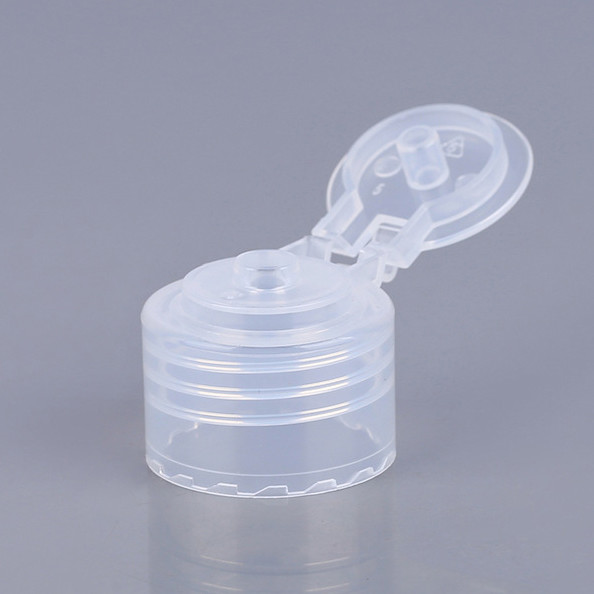 Transparent Flip Top Caps For Bottles 20mm 24mm PP Lotion Bottle Lids