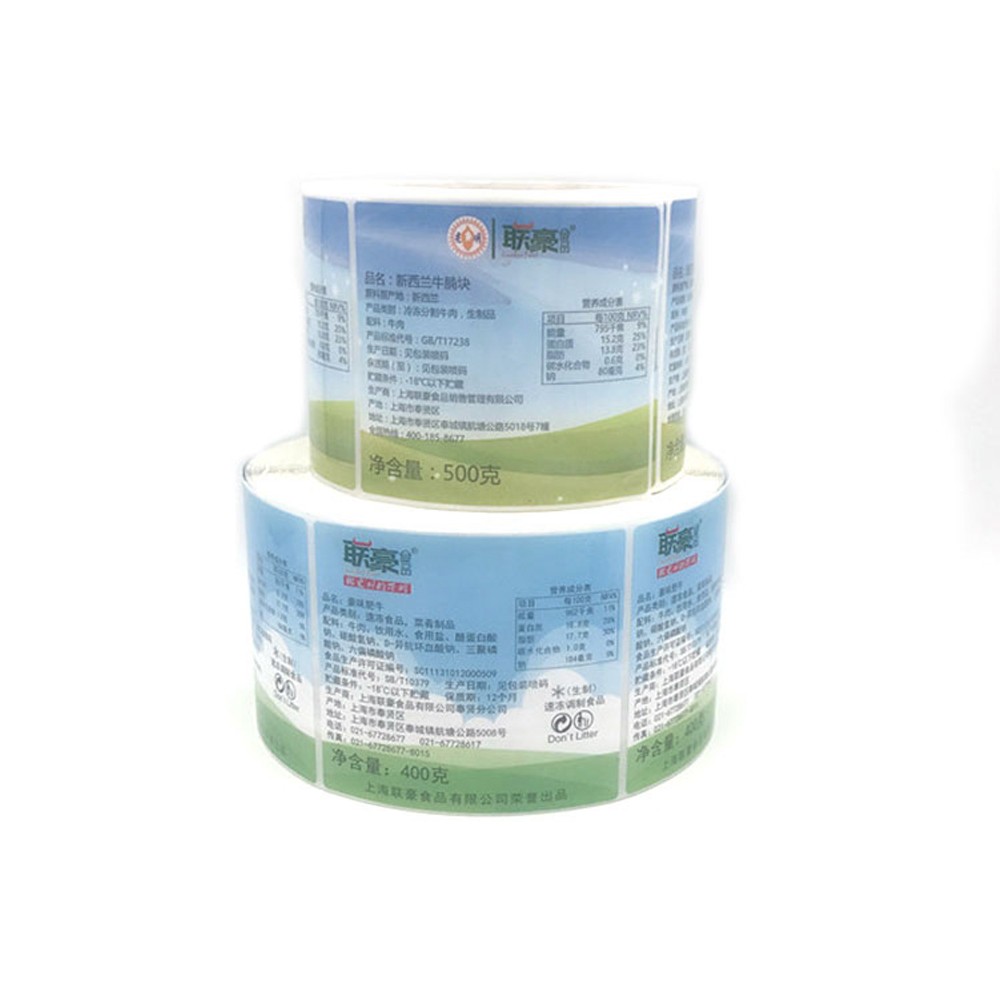 Die Cut Shape CMYK Color ISO9001 2000 Waterproof Blank Labels