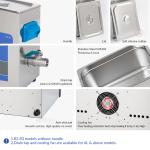 400W Heated 40KHz Ultrasonic Parts Washer 30L Ultrasonic Cleaner