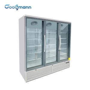 China LED Lighting Glass Door Freezer 1260L Thermal Gasification Frost Front Fridge wholesale