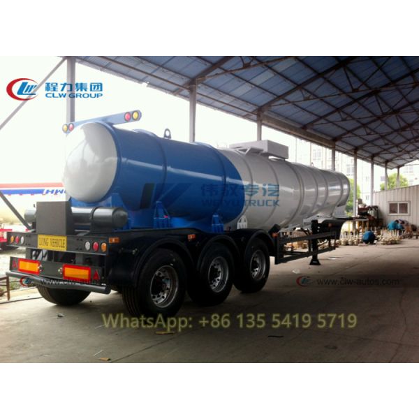 3 Axle 19M3 21M3 V Type Concentrated Sulfuric Acid Transport Trailer