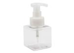 250ml Clear Pump Cosmetic Bottles , PETG Blank Shampoo Bottle White / Blue