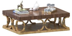 China Solid Wood Oak Sturdiness European Style Coffee Table 1000*750*450mm wholesale
