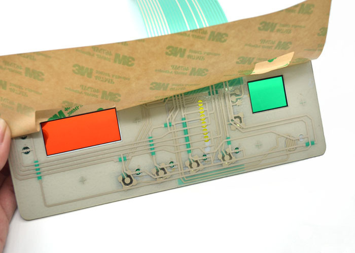 Non Tactile Flat Metal Dome Membrane Switch Company With Transparency Display Window