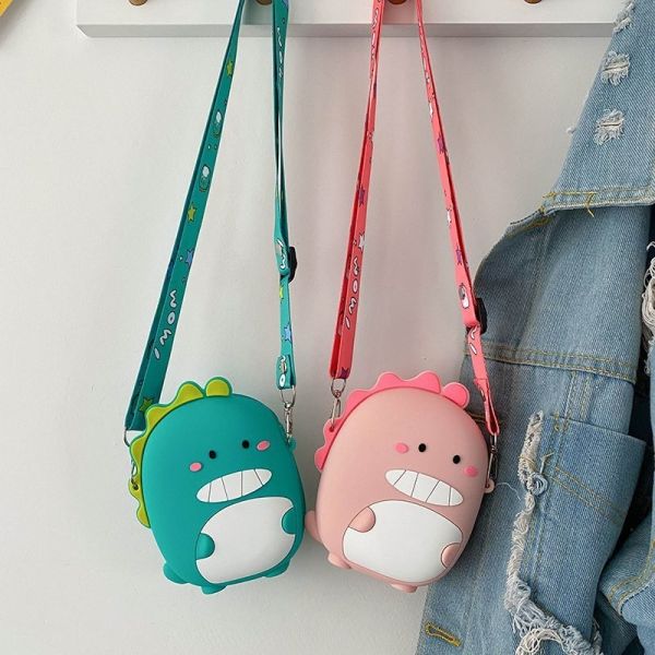 Little Girls Boys Purse Bag Toddler Crossbody Bag Dinosaur Crossbody Purse For Kids Pop Purse Bag Pencil Pouch Case Bag