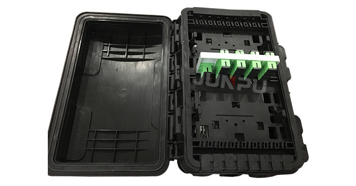 Junpu 24 Core Fiber Optic Splice Closure Wall Mount 2 In 16 Out Aerial Application