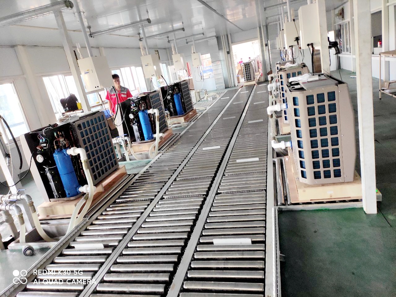 Air Source Heat Pump Assembly Line Production Line For Industrial