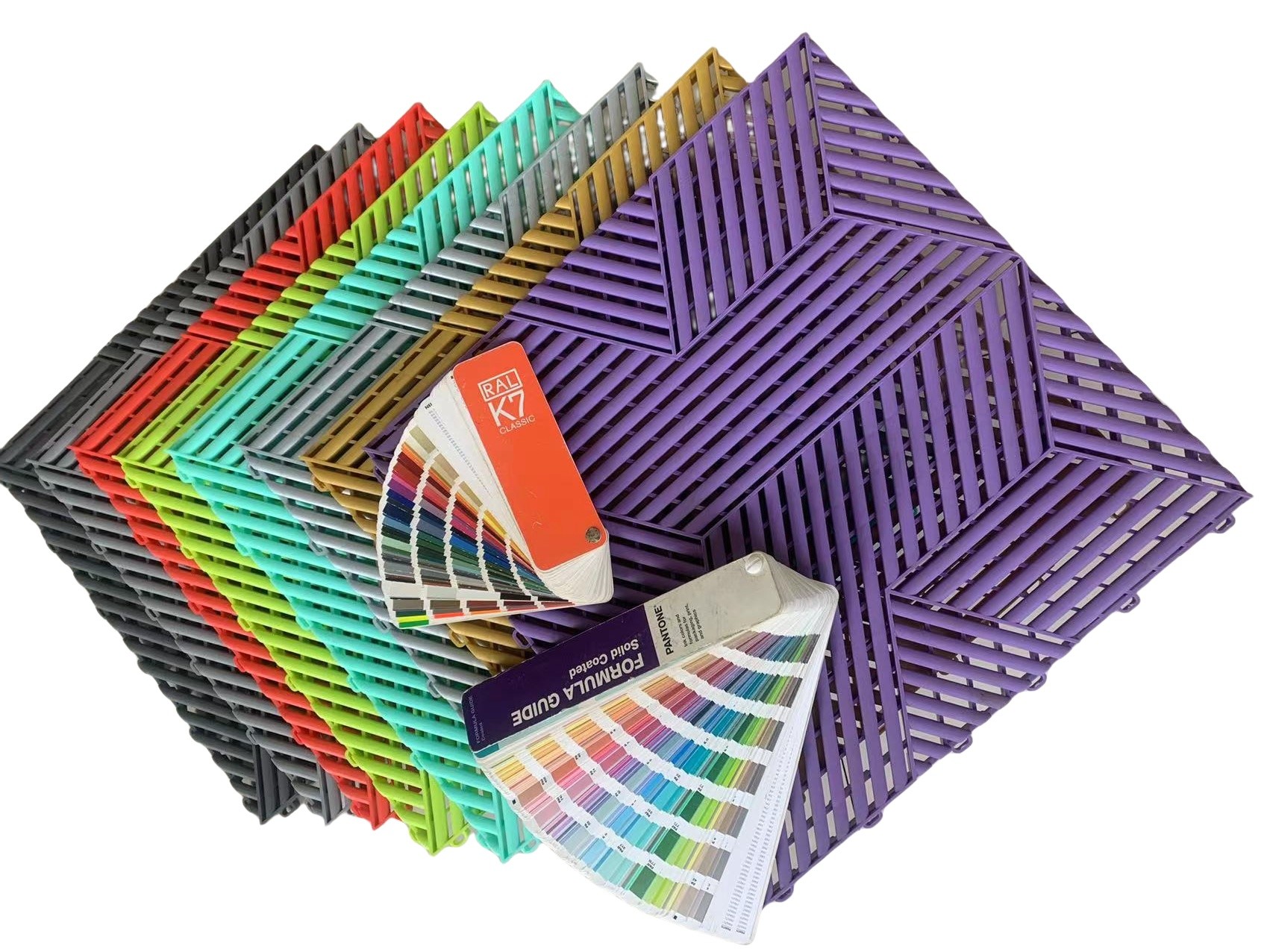 Samples free new Patented 3d cubic garage floor tiles interlocking floor mat for warehouse