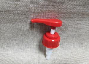 China Red Liquid Dispenser Pump , Screw On Type Pump Dispenser Top 28 / 410 wholesale