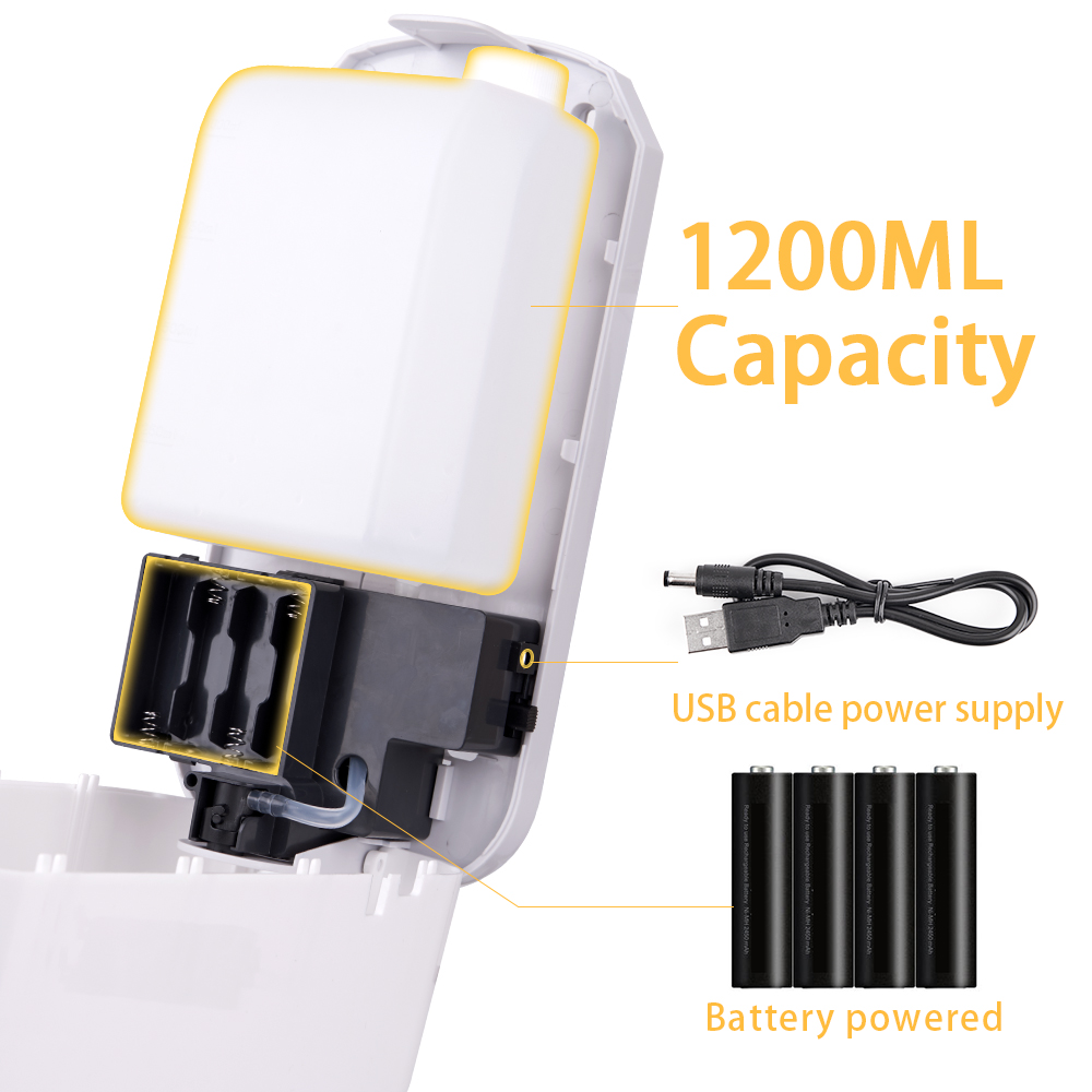 Bathroom Liquid Soap Infrared Wall Mounted Sanitizer Dispenser