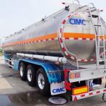 CIMC 50T Payload 3 Axle 50000L Aluminum Tanker Trailer