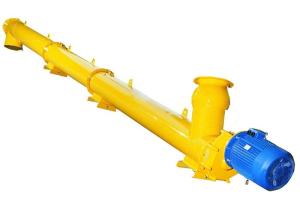 China Flexible Spiral Cement Screw Conveyor 11kw 273mm Outer Pipe Diameter wholesale