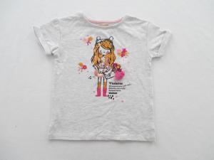 China Short Sleeve Baby Girl Tees Lovely Girl Print wholesale
