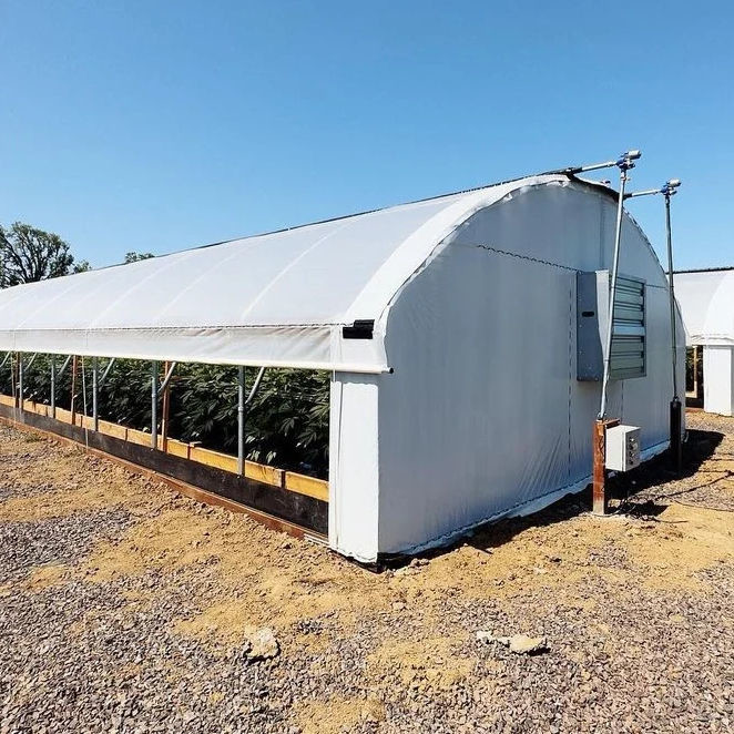 Auto Blackout Custom Fully Light Deprivation Agricultural Mushroom Greenhouse