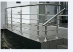 Curved Rod Stainless Steel Railing , Top Mount Stainless Steel Stair Banisters
