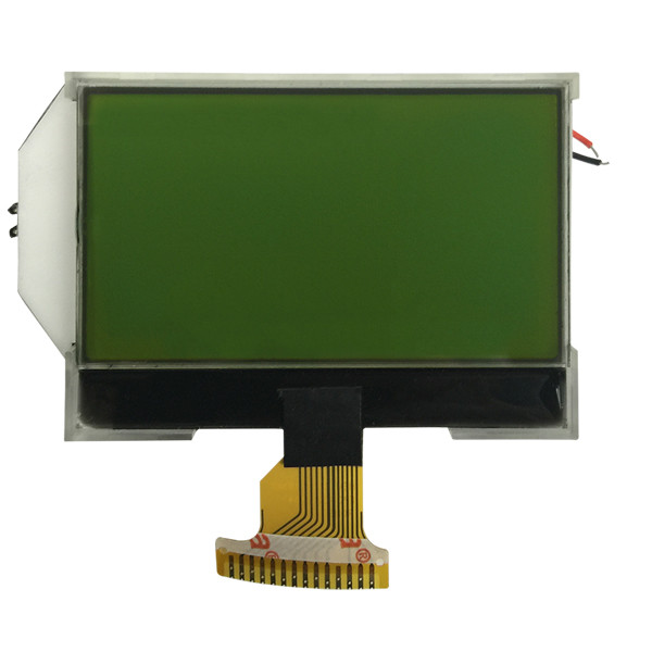 STN Yellow Green Monochrome Graphic LCD Display 128x64 Positive 3.3V SPI
