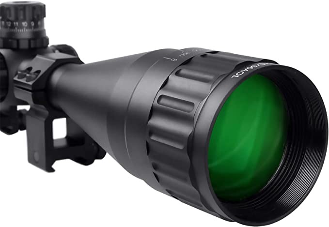 Red Green Blue Three Color illuminated tactical Reticle Riflescope 6-24x50mm
