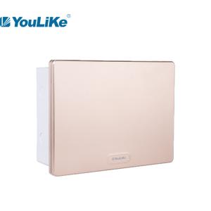 China Flush Mount Domestic MCB Electrical Distribution Boards With Golden Cover wholesale