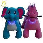 Hansel low price battery operated stuffed children plush riding animal