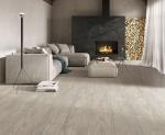 150cm Length Grey Wood Wall Tiles , 4Pcs 25cm Width Glazed Porcelain Wood Look