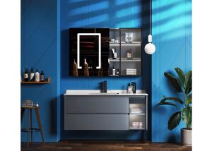 China MDF boards Bathroom Basin Units , ISO9001 Bathroom Single Sink Vanities wholesale