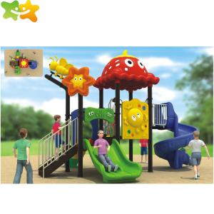 China Funny Play Kids Playground Equipment / Kindergarten Toddlers Plastic Slide wholesale