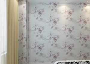 China PVC Embossed Wall Covering , Floral Interior Decorating Wallpaper with Country Style wholesale