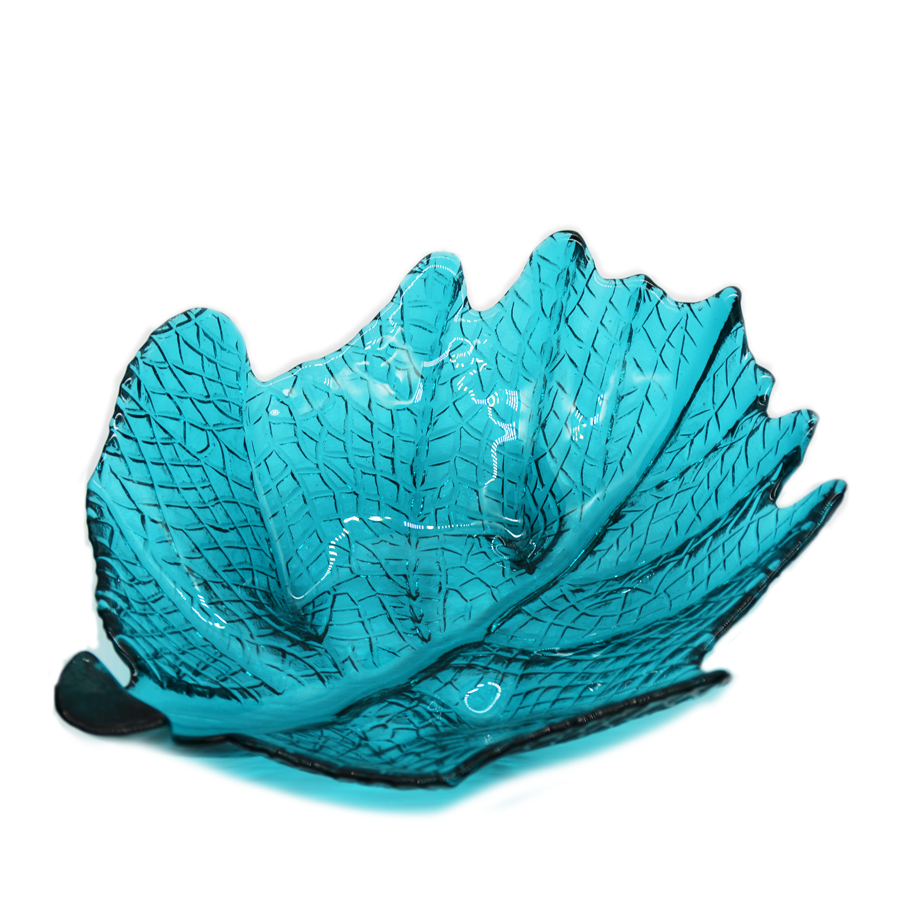 Irregular shaped Colored Creative Glass Charger Plates