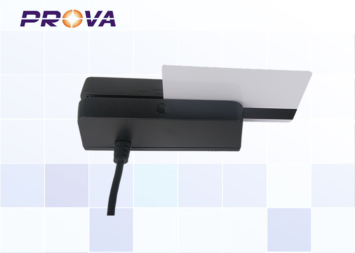 RS232 Msr Chip Card Reader Writer , 5V Magnetic Swipe Card Reader
