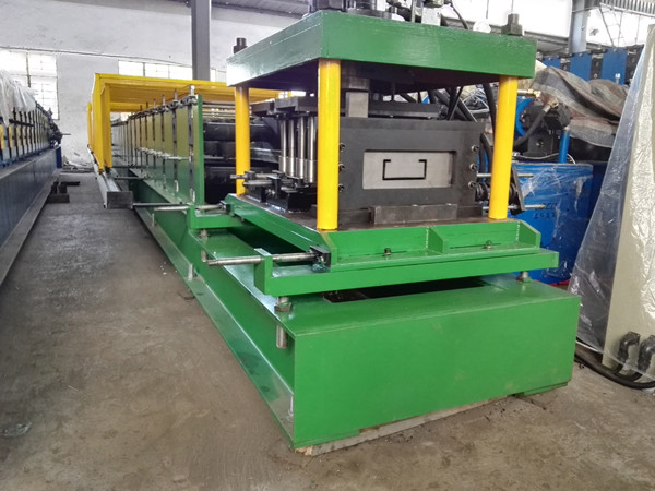 Green / Blue Cr 12 Purlin Roll Forming Machine , Sheet Metal Shaping Machines