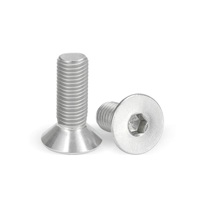 Din7991 Hexagon Socket Flat Head Screw SS304 Countersunk Head Hexagon Socket Screw A2a4 Hexagon Socket