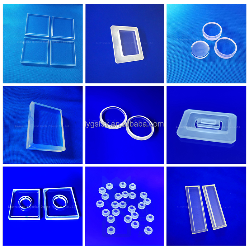 UV High Light Transmission Corrosion Resistant Square Quartz Glass Sheet