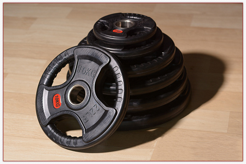 Gym Equipment Rubber Weight Plates Commercial Free Weights Weight Lifting