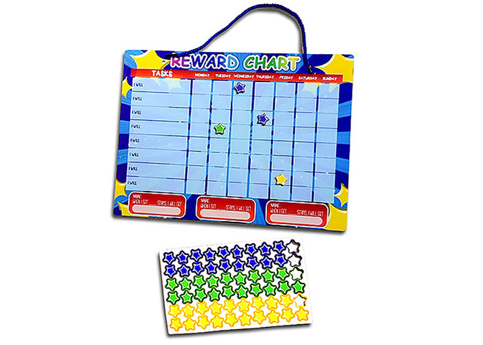 Custom 16x12 Magnetic Reward Chart Dry Erase Board with Dry Erase Pens