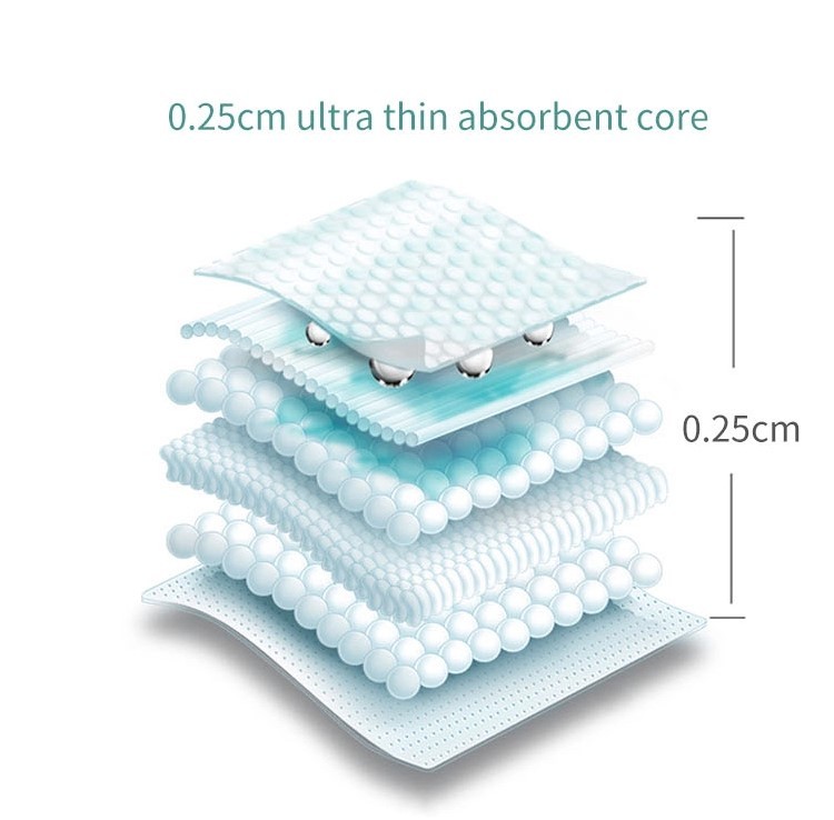 Hydrophilic Non Woven Cotton Thin Baby Pull Up Diapers