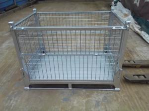 China Heavy Duty Foldable Wire Mesh Stacking Container wholesale