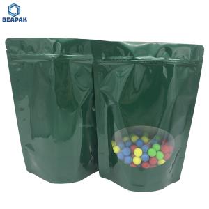 China k Glossy 500g Stand Up Pouches With Window wholesale