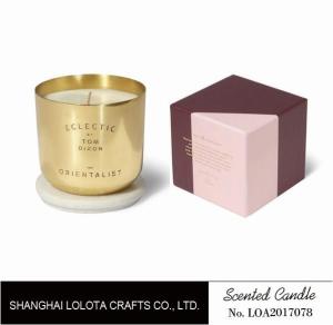 China Home Decoration Scented Jar Candle Metal Jar With Orange Blossom Fragrance wholesale