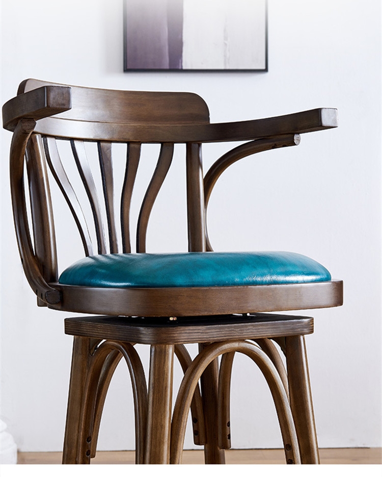 Outdoor Pub Bar Stools With Backs Luxury Wooden High Chair British Style