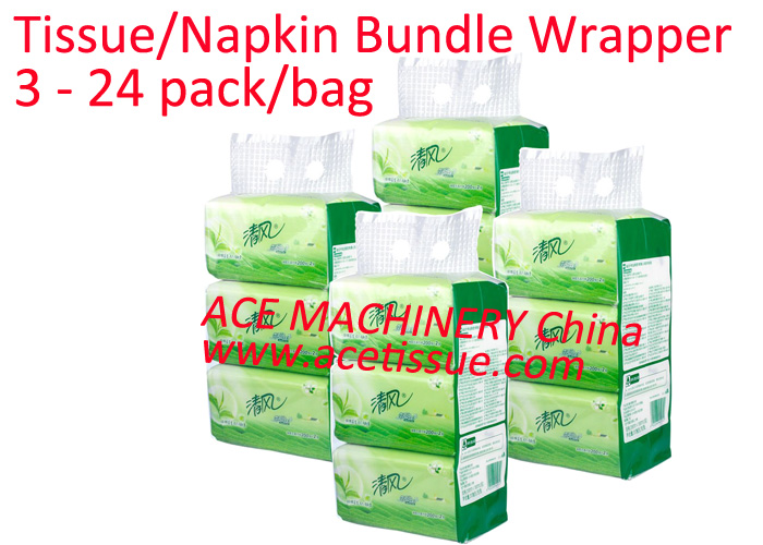Double Lane Facial Tissue Bundling Packer