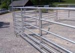 USA standard 8'h x 6'w Horse Round Pen Galvanized 5-Rail Gate Panel Farm Gate