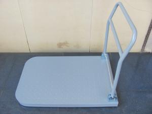 China 150kg / 300kg foldable steel trolley warehouse equipments with handrail wholesale