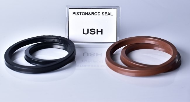 Brown FKM Hydraulic Cylinder Seals Piston Rod Oil ring Heat Resistant Viton USH Packing