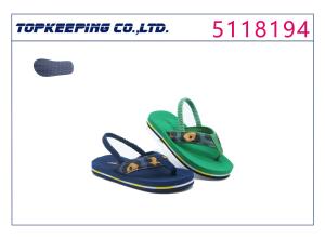 China Leopard Glitter Kids Eva Sandals Flip Flop Thick Bottom wholesale